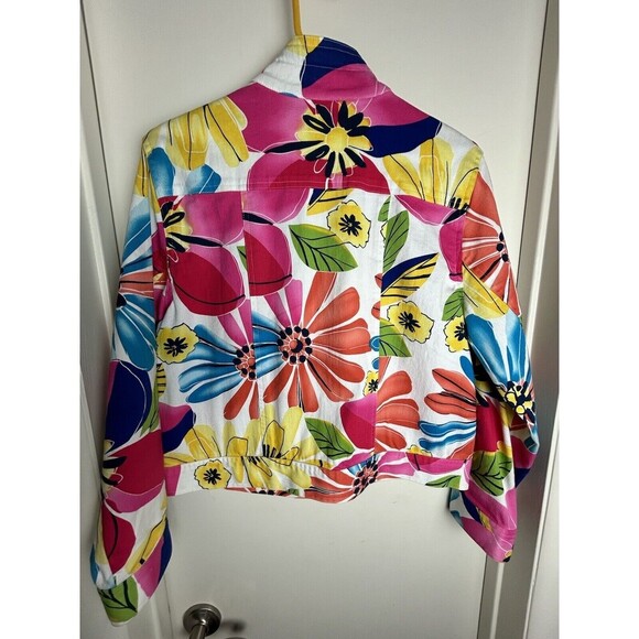 Coldwater Creek Floral Jacket Large - Picture 2 of 9